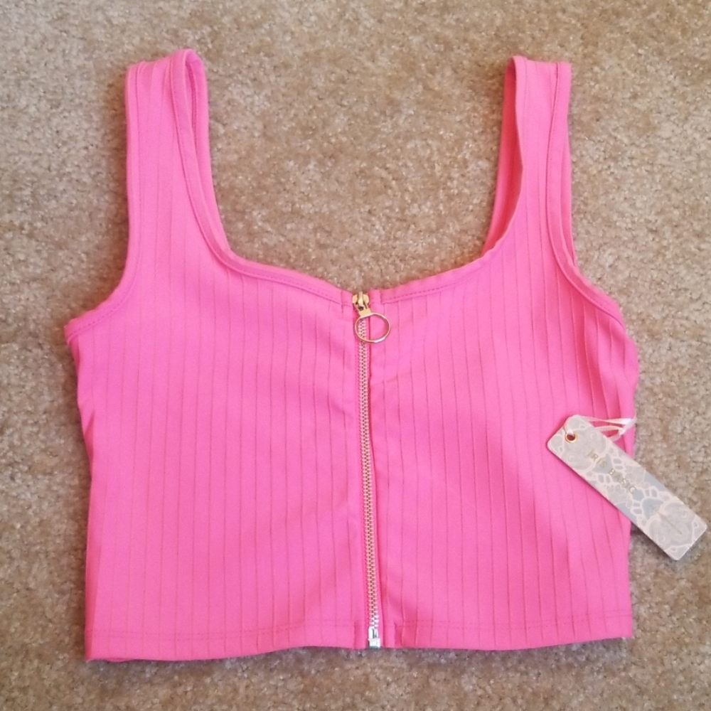 Pink Crop Top Size Small